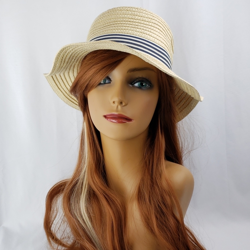 Adorable Light Colored Old Navy Straw Hat
